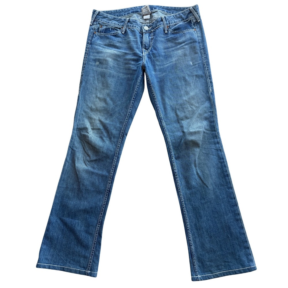 True Religion Men's Bootcut Jeans 32 Made In USA Y2K‎ Vintage Distressed Denim